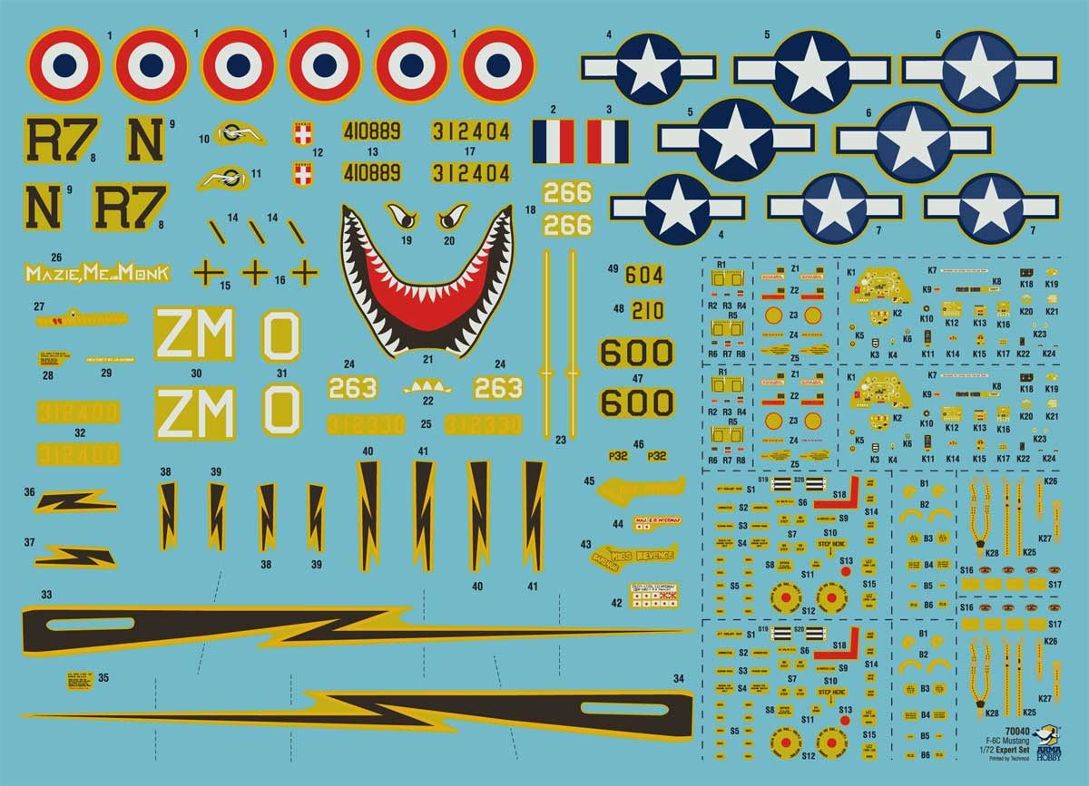 Arma Hobby 1/72 F-6C Mustang Expert Set