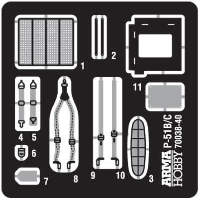 Arma Hobby 1/72 F-6C Mustang Expert Set