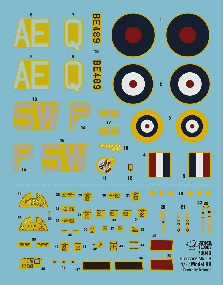 Arma Hobby 1/72 Hurricane MK II B Model Kit