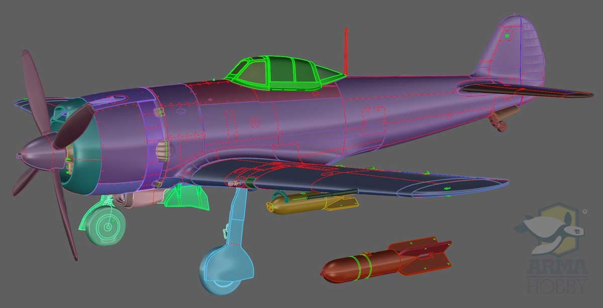 Arma Hobby 1/72 Nakajima Ki-84 Hayate Expert Set
