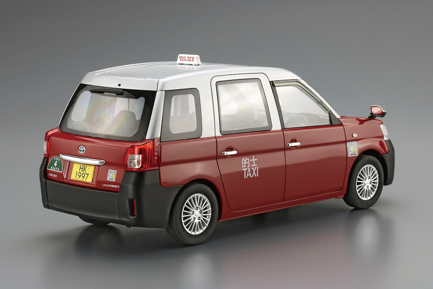 Aoshima 1/24 Toyota NTP10R Comfort Hybrid Taxi '18 Hong Kong Taxi