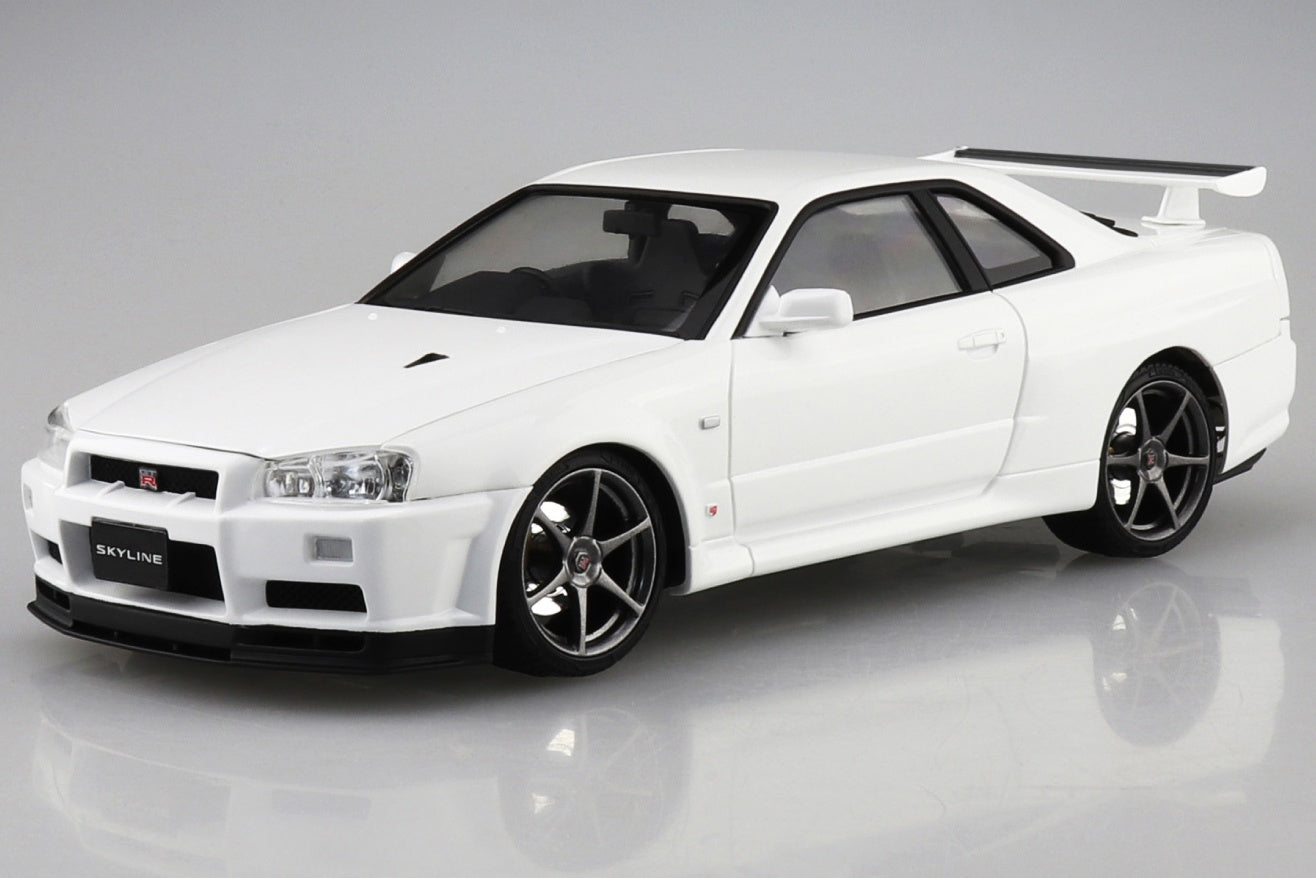 Aoshima 1/24 Nissan BNR34 Skyline GT-R V-spec II '00 White