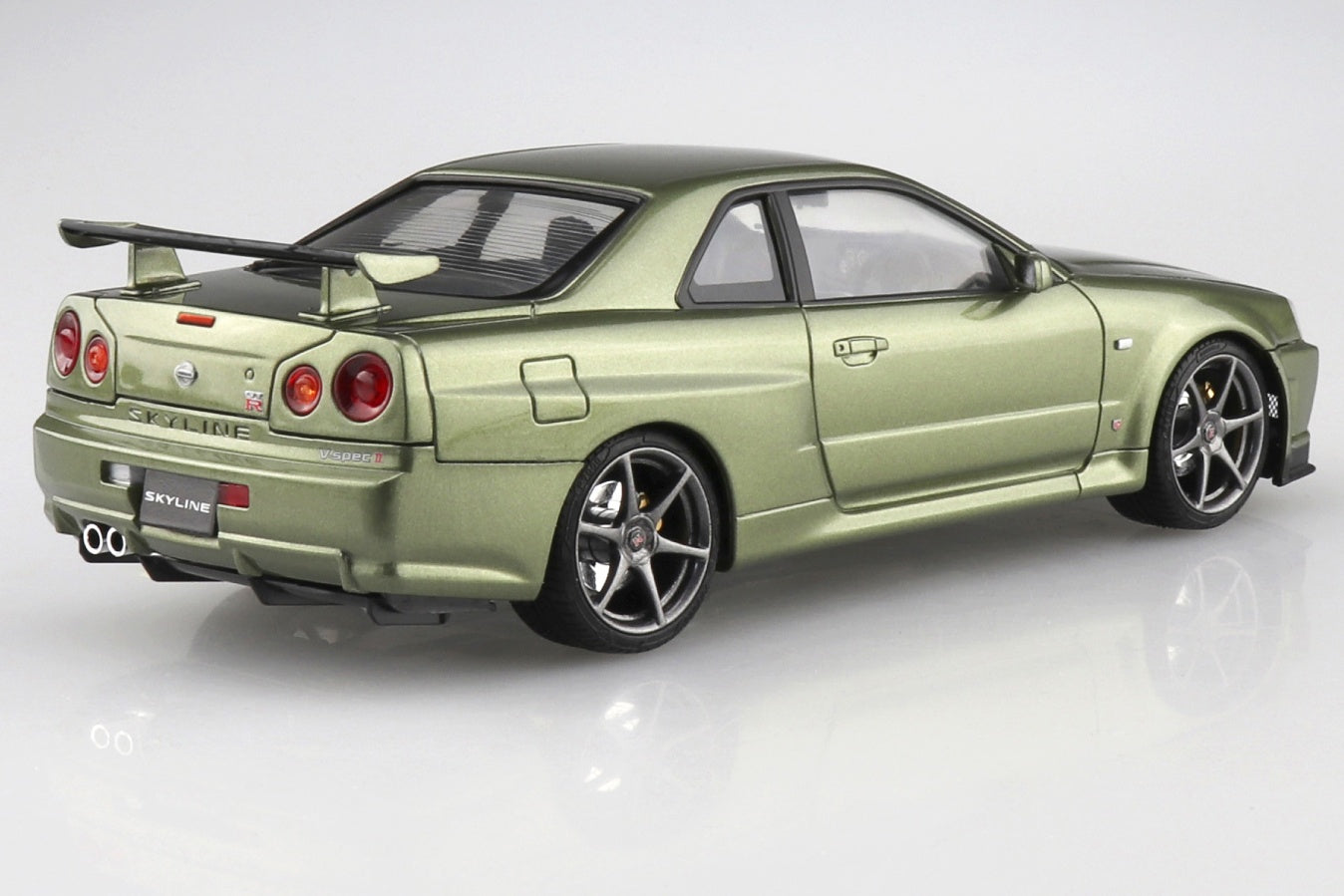 Aoshima 1/24 Nissan BNR34 Skyline GT-R V-spec II Nur '00 Millennium Jade