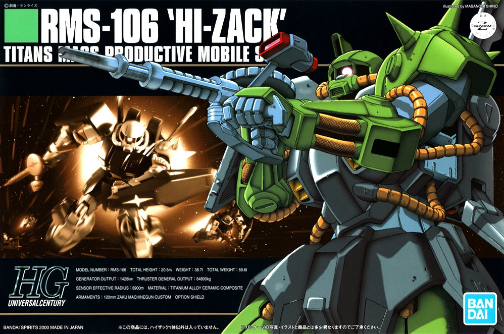 Bandai HGUC #12 1/144 HI-Zack "Z Gundam"