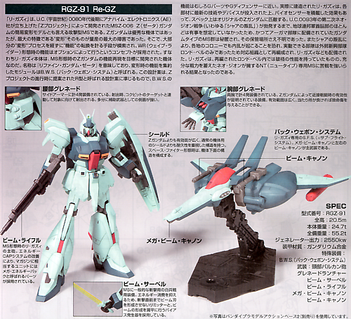 BANDAI Hobby HGUC 1/144 #85 Re-GZ