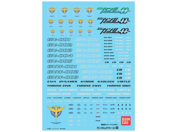 BANDAI Hobby Gundam Decal 46 - Gundam00 Series