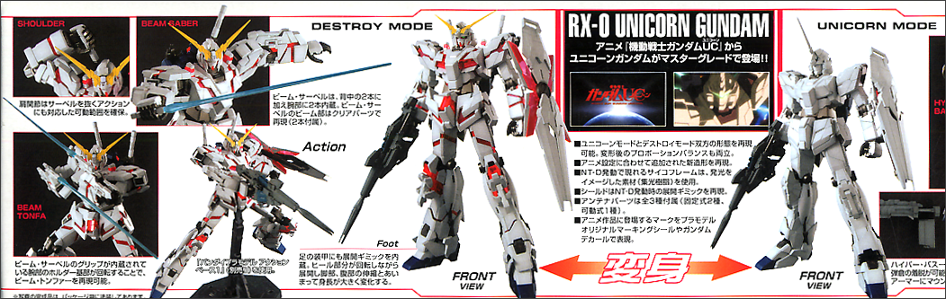 BANDAI Hobby MG Unicorn Gundam (Special Edition)