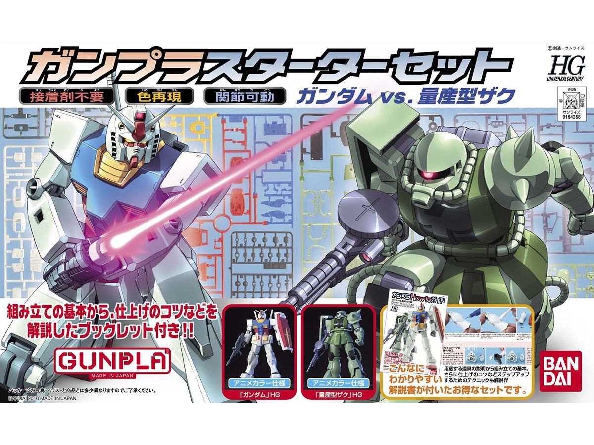 Bandai 1/144 HGUC Gunpla Starter Set