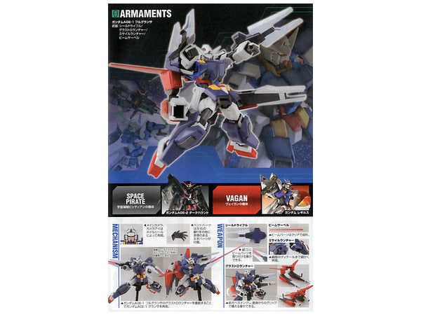 Bandai HGAGE #35 1/144 Gundam AGE-1 Full Glanza