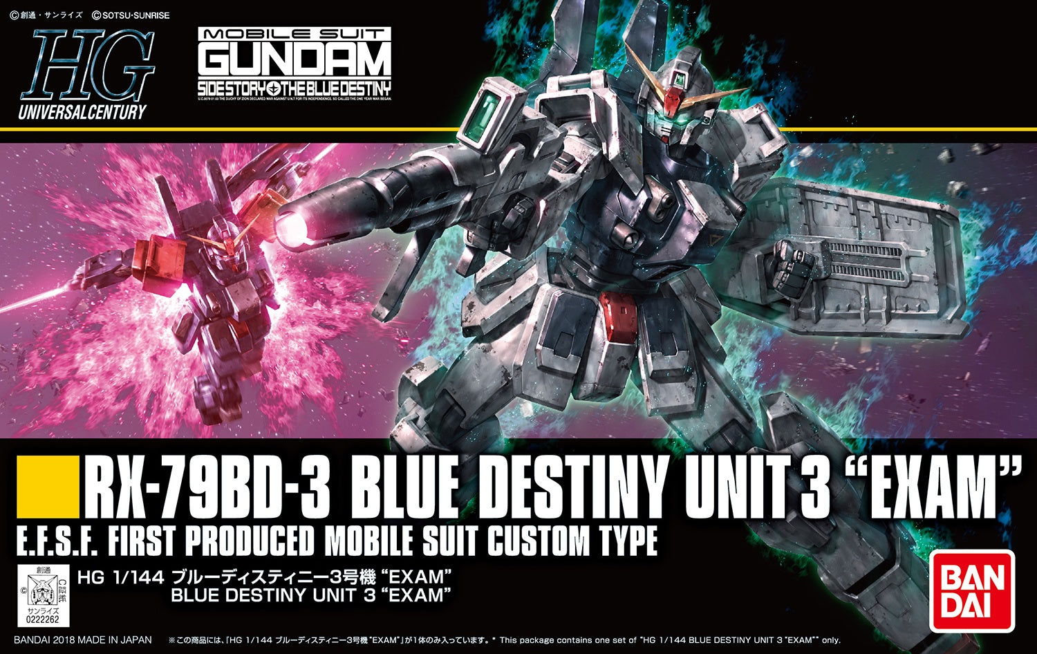 BANDAI Hobby HGUC 1/144 Blue Destiny Unit 3 Exam