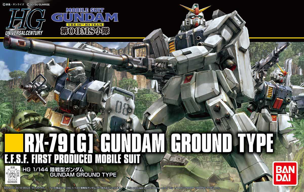 BANDAI Hobby HGUC 1/144 Gundam Ground Type