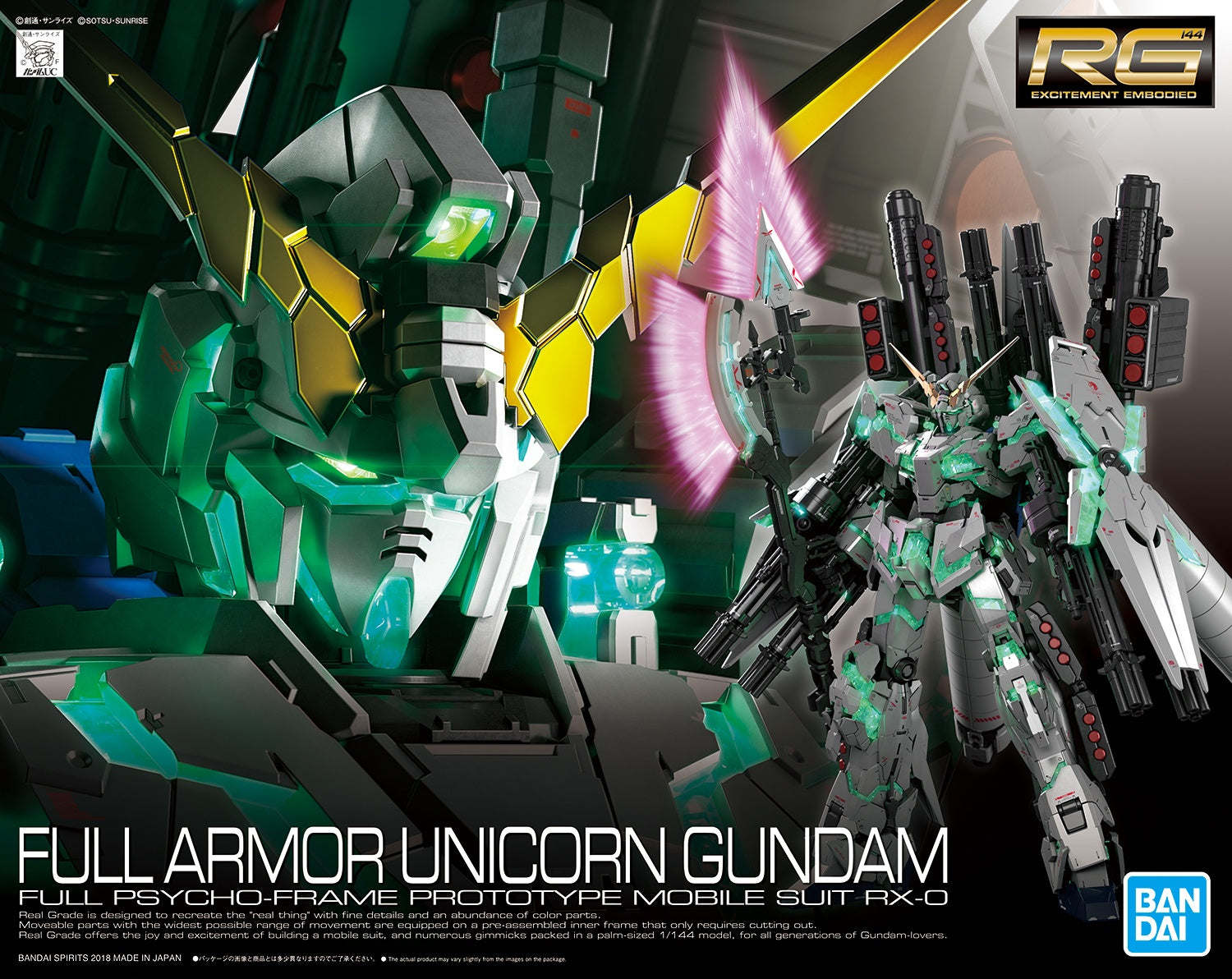 BANDAI Hobby RG 1/144 FULL ARMOR UNICORN GUNDAM