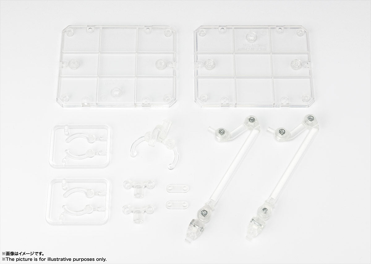 BANDAI Spirits Tamashii Stage Act. 4 for Humanoid, Stand Support (Clear), Bandai