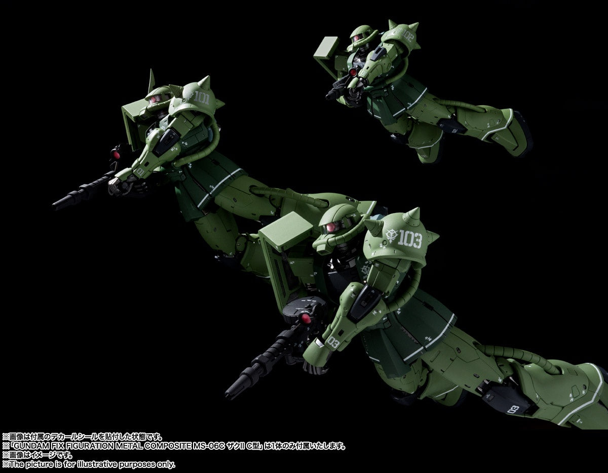 機動戦士ガンダム:The Origin - MS-06C Zaku II Type C/Type C-5 - Gundam Fix Figuration Metal Composite(Bandai Spirits)