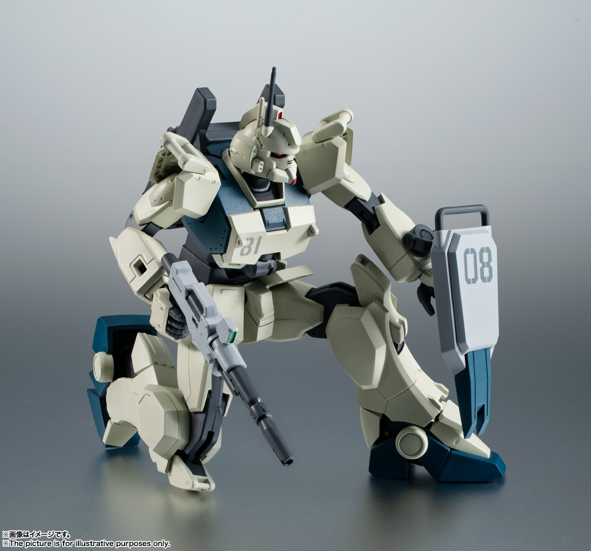 BANDAI Spirits RX-79(G)E-8 Gundam Ez-8 ver. A.N.I.M.E. Mobile Suit Gundam: The 08th MS Team, Bandai Spirits The Robot Spirits