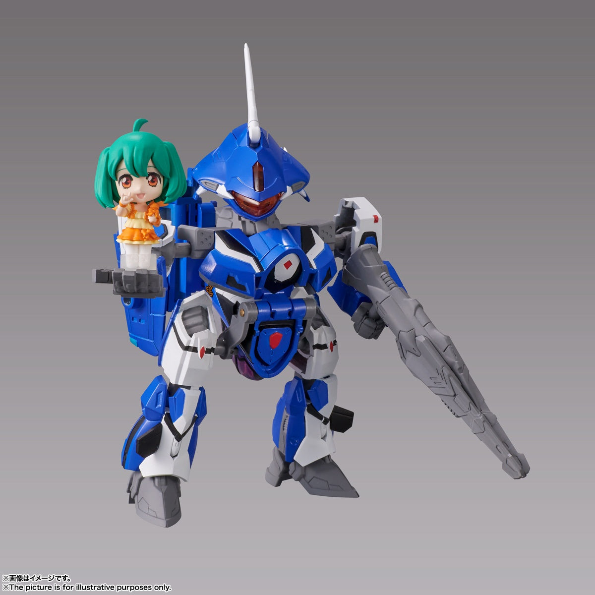 BANDAI Spirits VF-25G MESSIAH VALKYRIE (MICHAEL USE) with RANKA Macross Frontier, Bandai Spirits Tiny Session