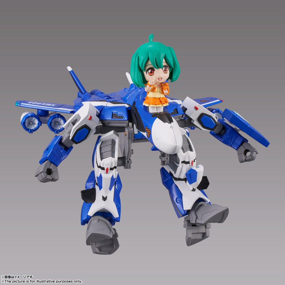 BANDAI Spirits VF-25G MESSIAH VALKYRIE (MICHAEL USE) with RANKA Macross Frontier, Bandai Spirits Tiny Session