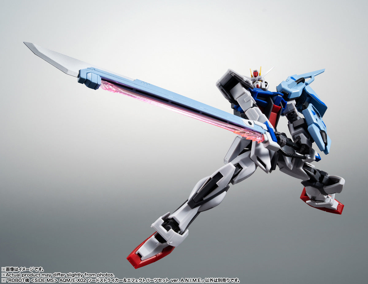 BANDAI Tamashii AQM/E-X02 SWORD STRIKER ＆ EFFECT PARTS SET ver. A.N.I.M.E. "MOBILE SUIT GUNDAM SEED", Bandai Spirits Robot Spirits