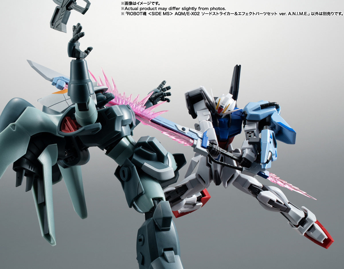 BANDAI Tamashii AQM/E-X02 SWORD STRIKER ＆ EFFECT PARTS SET ver. A.N.I.M.E. "MOBILE SUIT GUNDAM SEED", Bandai Spirits Robot Spirits