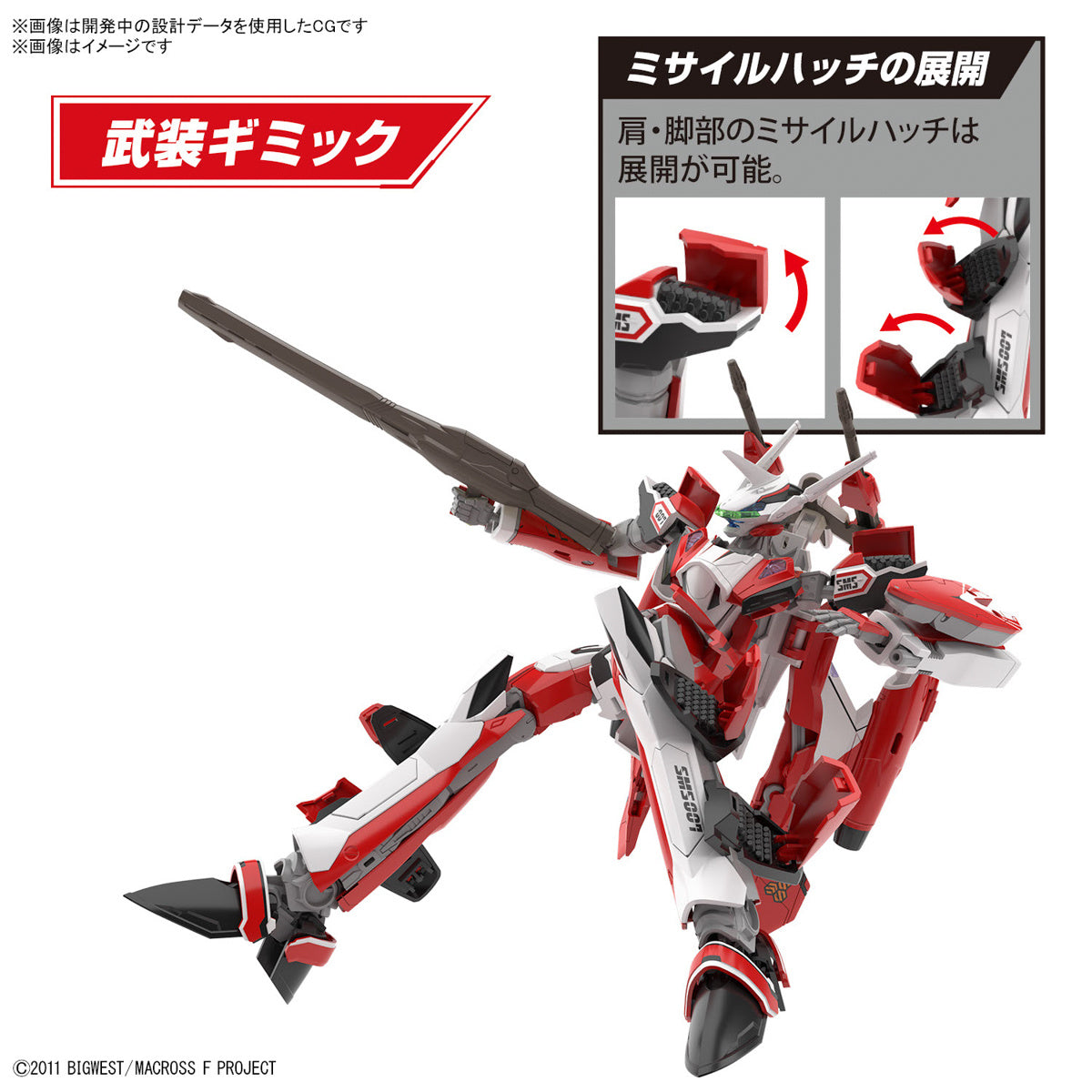 BANDAI Hobby HG 1/100 YF-29 DURANDAL VALKYRIE (ALTO SAOTOME USE)