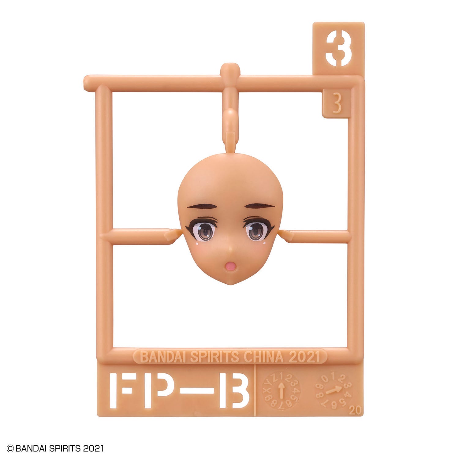 BANDAI Hobby 30MS OPTION FACE PARTS FACIAL EXPRESSION SET 6 [COLOR C]