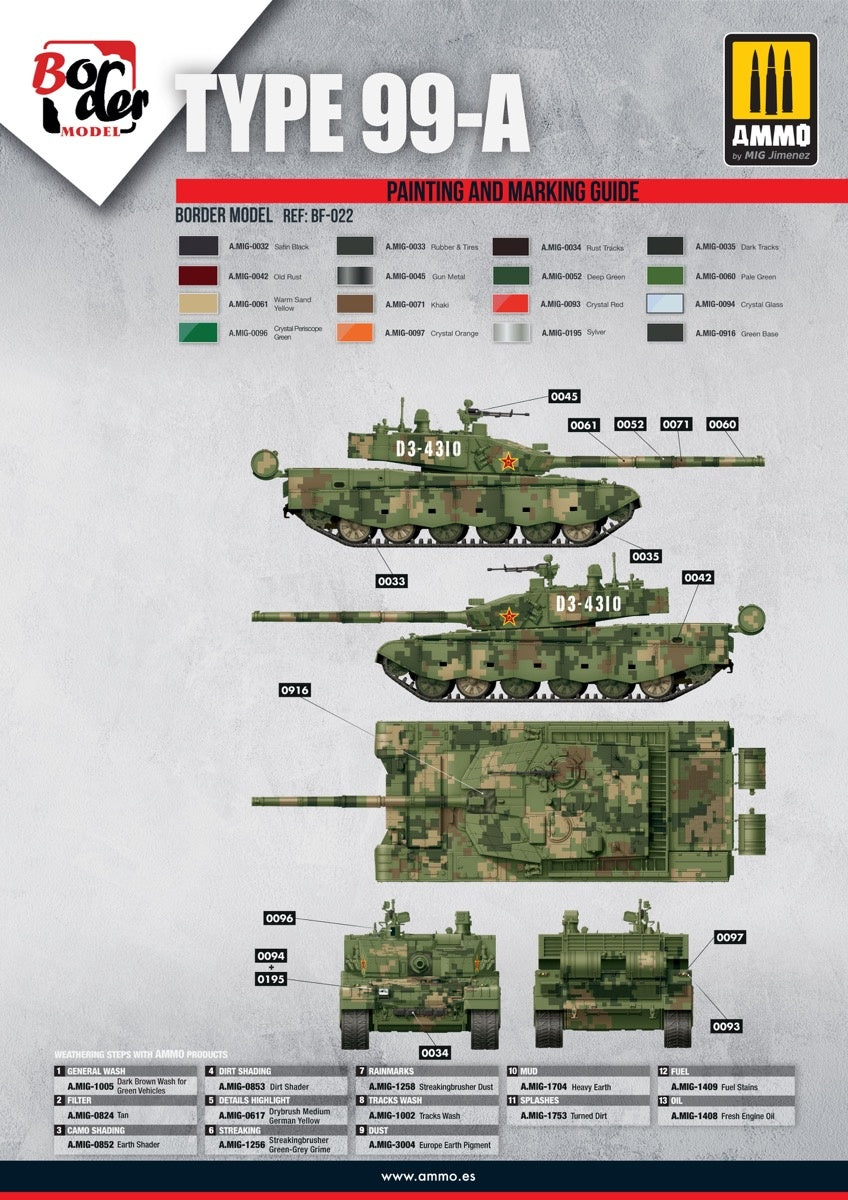 Border Model 1/35 PLA ZTZ99A Main Battle Tank