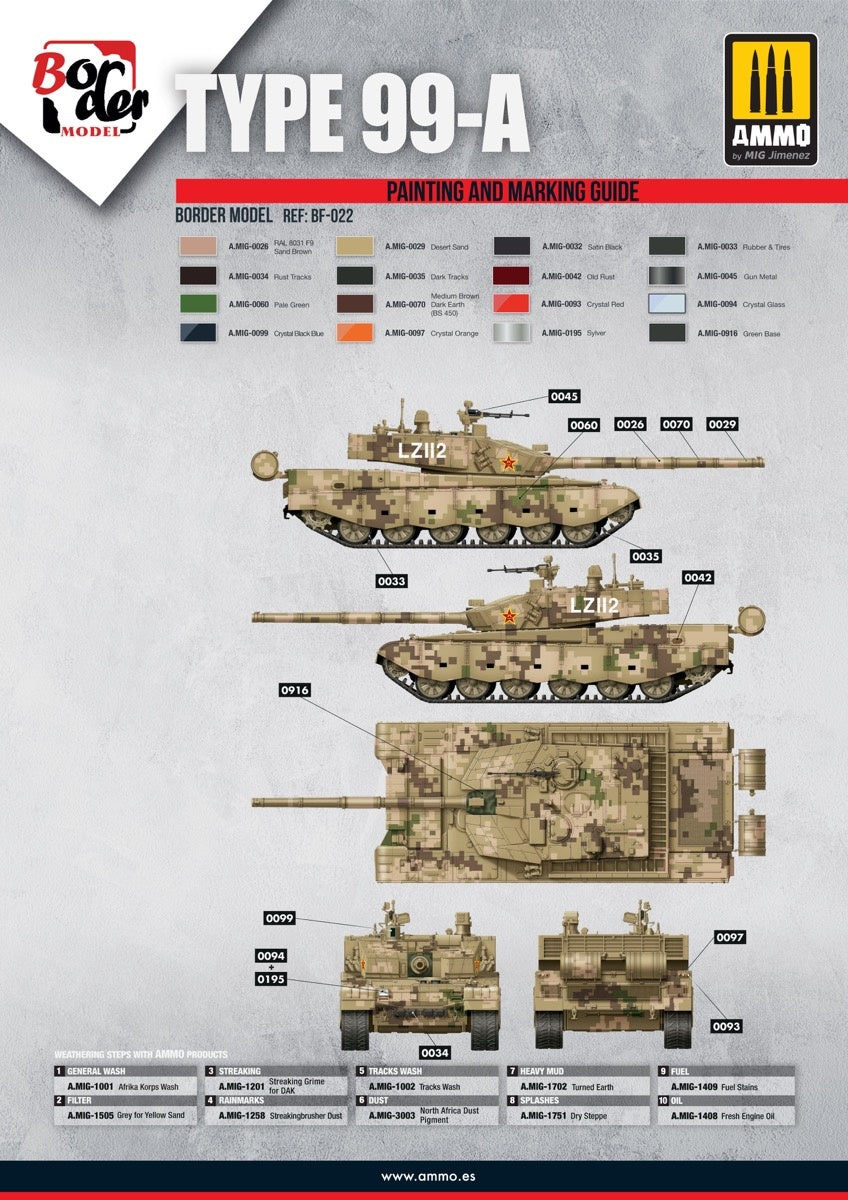 Border Model 1/35 PLA ZTZ99A Main Battle Tank