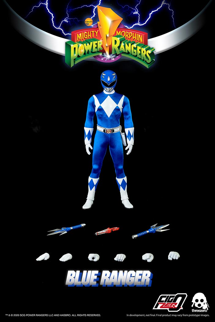 threezero Mighty Morphin Power Rangers – 1/6 Blue Ranger(04897056204829)