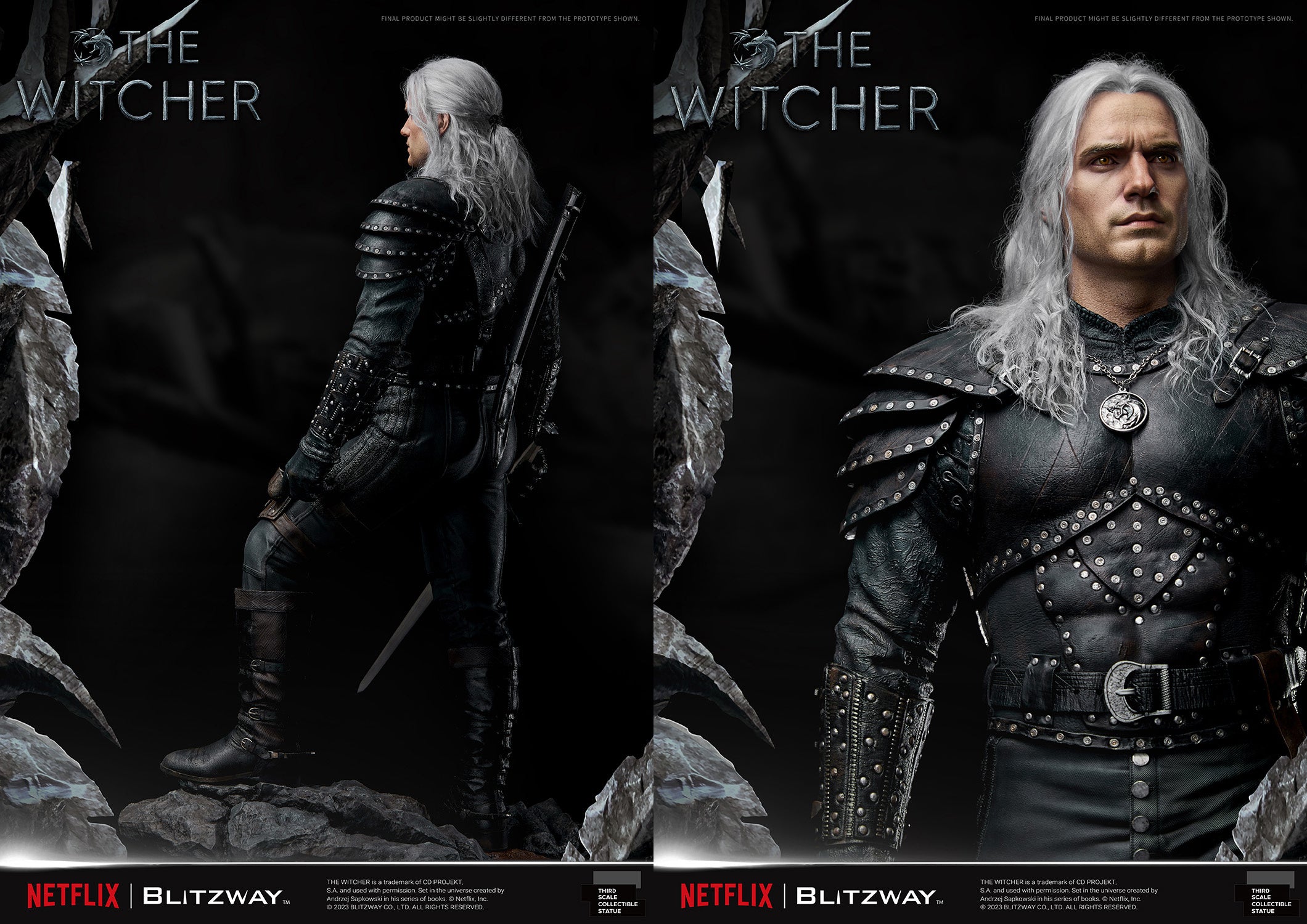 Blitzway 1/3 Infinite Scale Statue The Witcher 'Geralt of Rivia' "The Witcher"