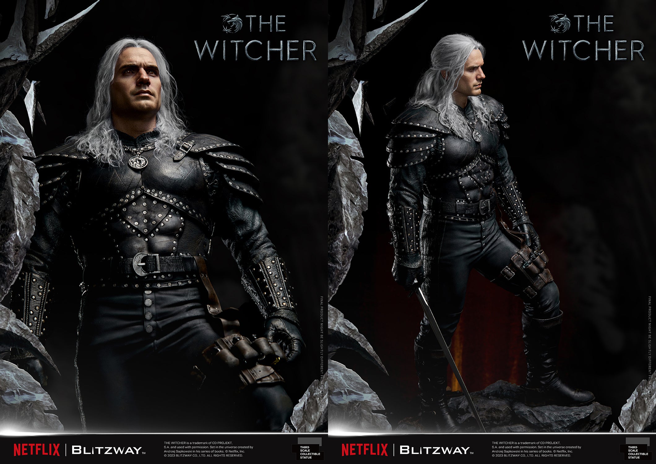 Blitzway 1/3 Infinite Scale Statue The Witcher 'Geralt of Rivia' "The Witcher"