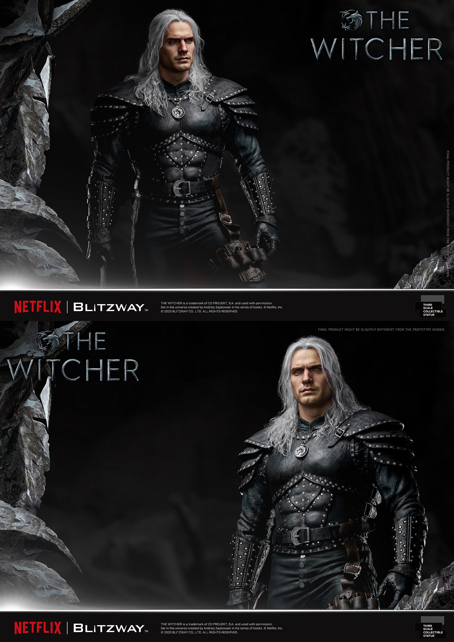 Blitzway 1/3 Infinite Scale Statue The Witcher 'Geralt of Rivia' "The Witcher"