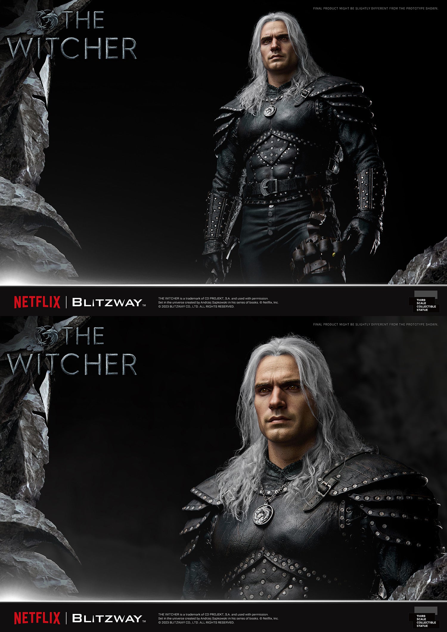 Blitzway 1/3 Infinite Scale Statue The Witcher 'Geralt of Rivia' "The Witcher"