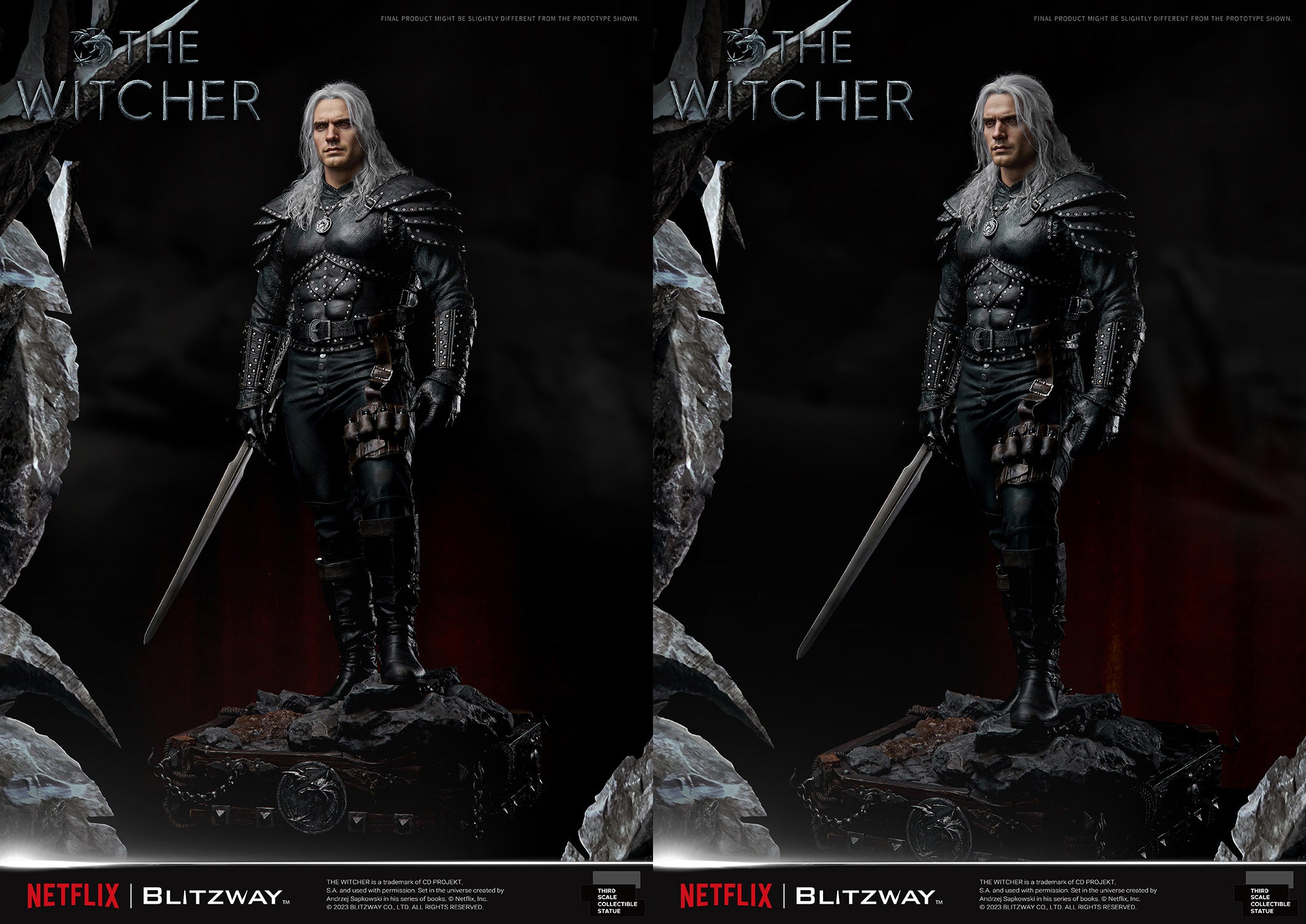 Blitzway 1/3 Infinite Scale Statue The Witcher 'Geralt of Rivia' "The Witcher"