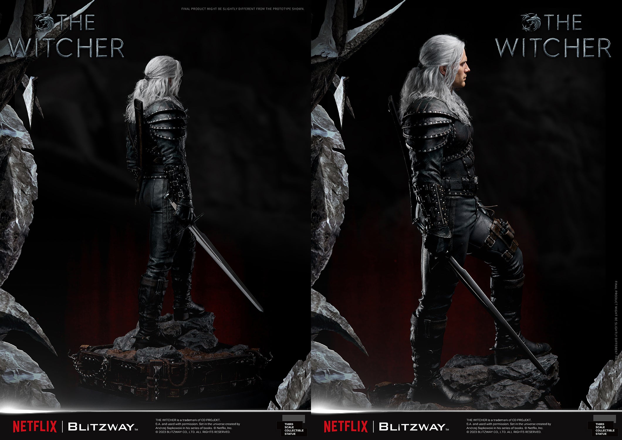 Blitzway 1/3 Infinite Scale Statue The Witcher 'Geralt of Rivia' "The Witcher"