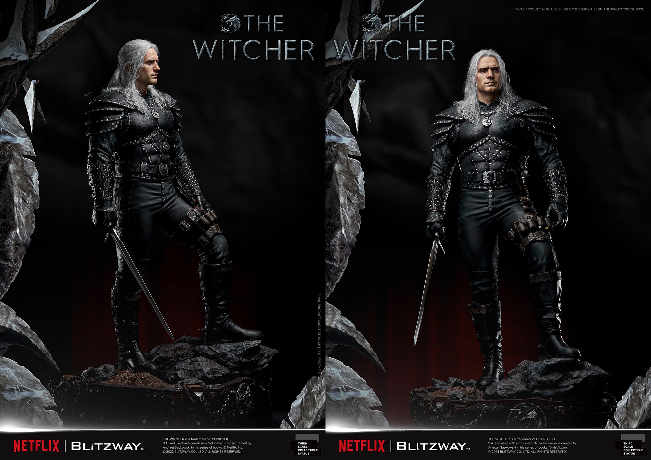 Blitzway 1/3 Infinite Scale Statue The Witcher 'Geralt of Rivia' "The Witcher"