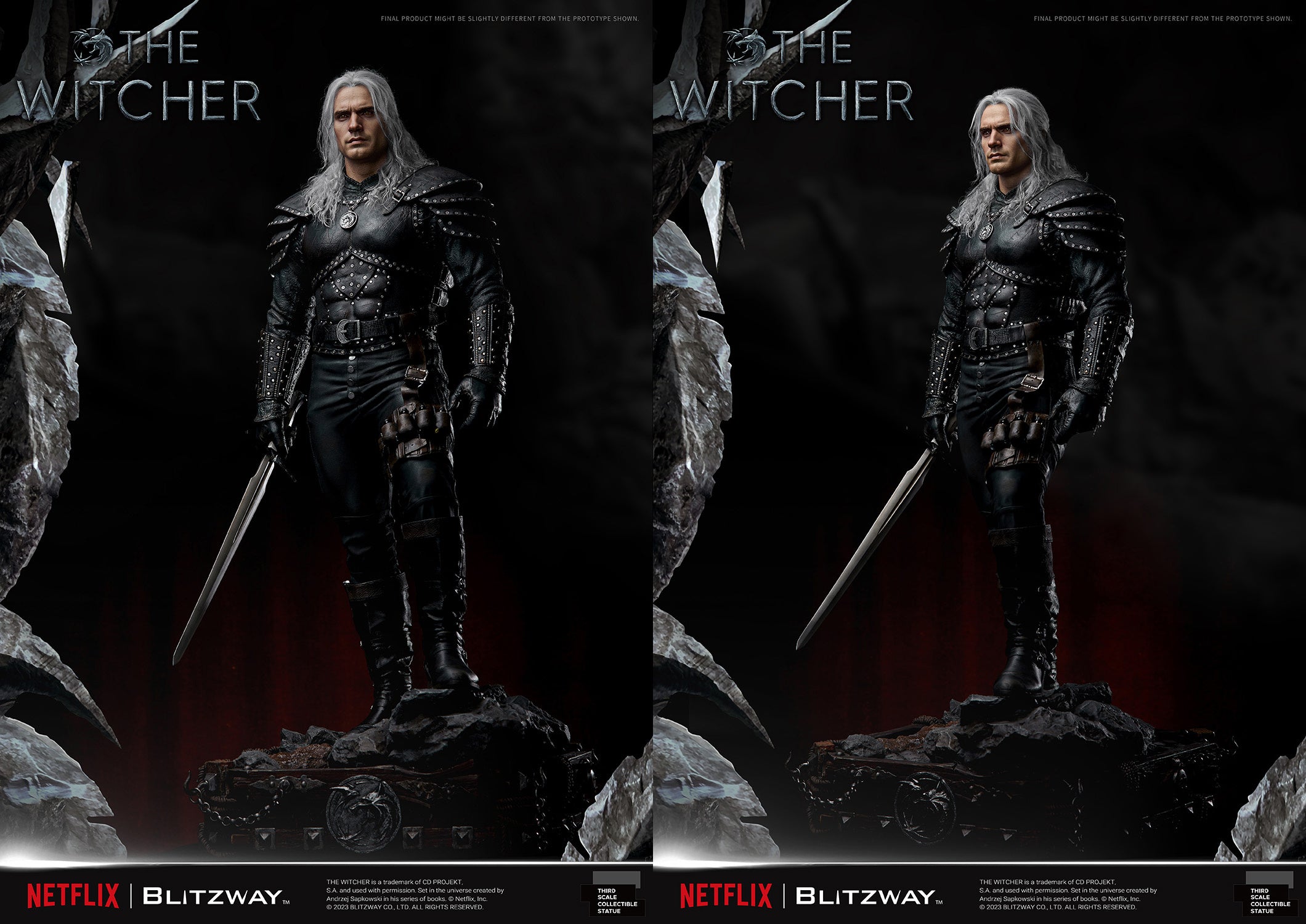 Blitzway 1/3 Infinite Scale Statue The Witcher 'Geralt of Rivia' "The Witcher"