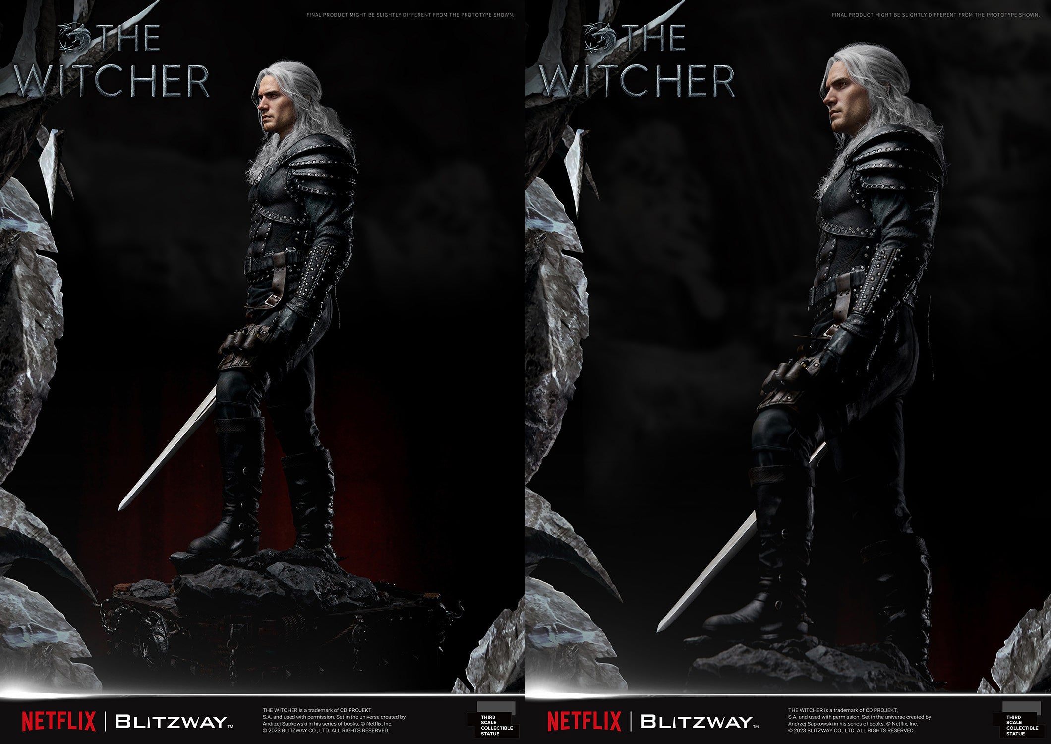 Blitzway 1/3 Infinite Scale Statue The Witcher 'Geralt of Rivia' "The Witcher"