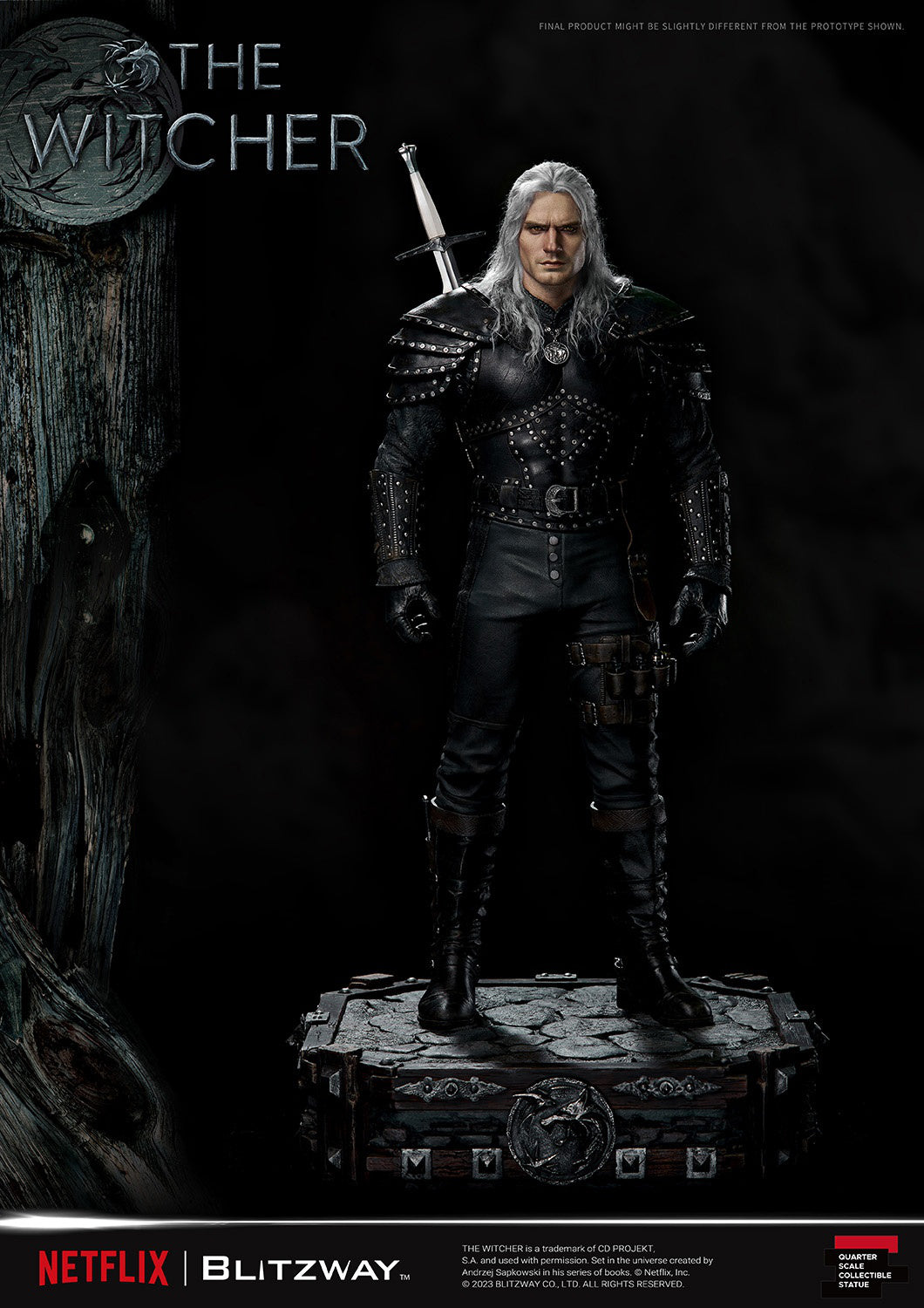 Blitzway 1/4 Scale Statue The Witcher 'Geralt of Rivia' "The Witcher"