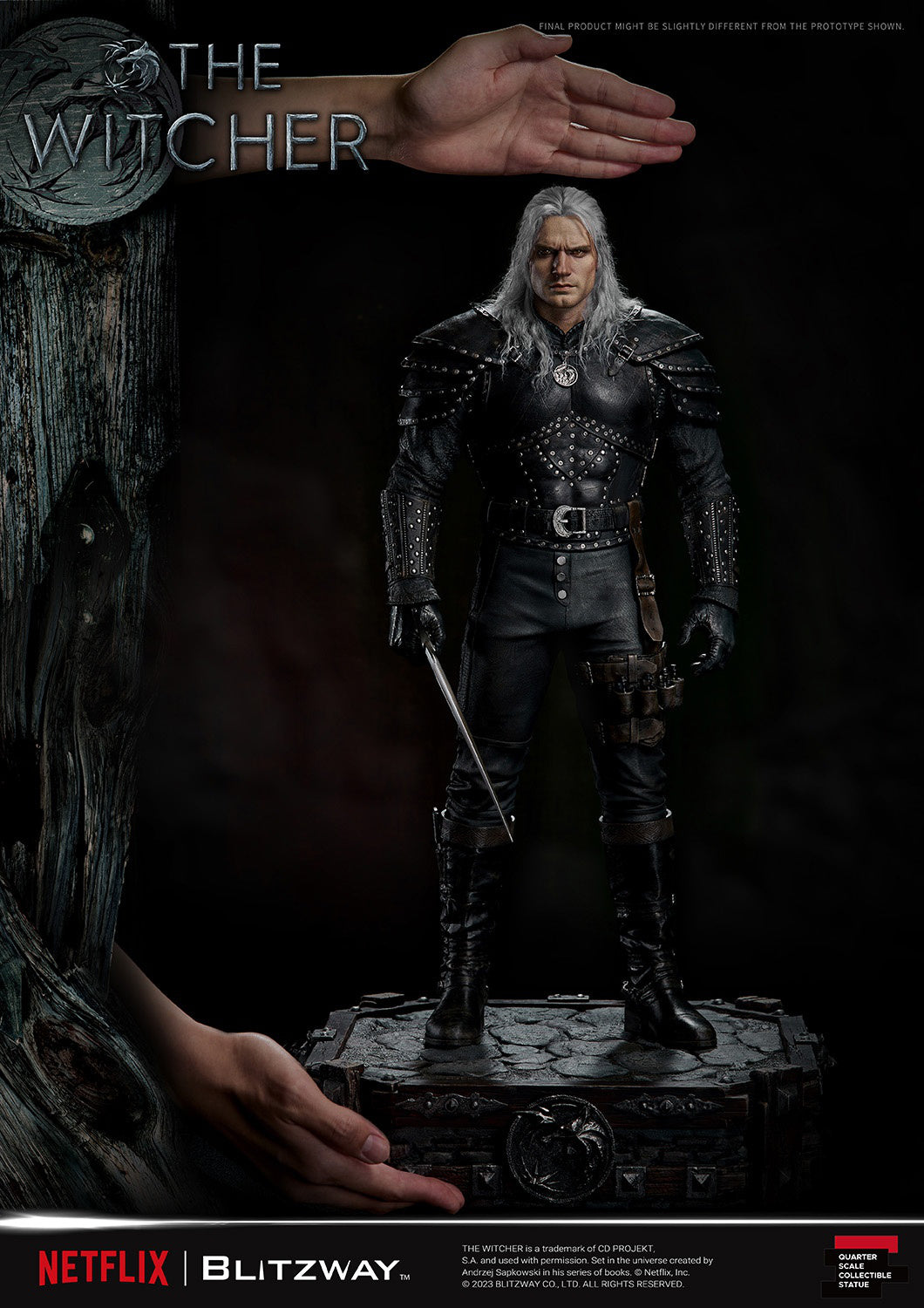 Blitzway 1/4 Scale Statue The Witcher 'Geralt of Rivia' "The Witcher"