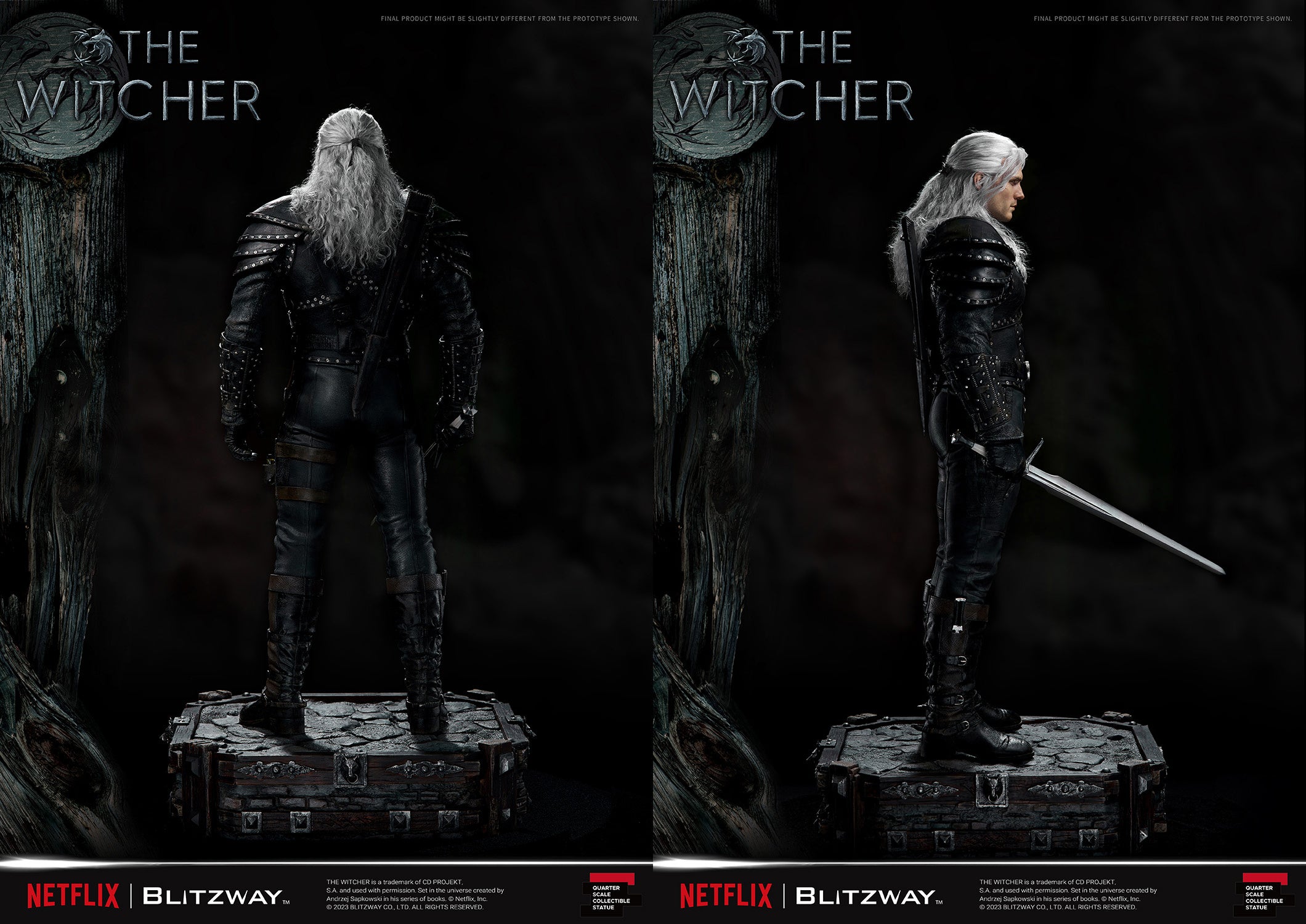 Blitzway 1/4 Scale Statue The Witcher 'Geralt of Rivia' "The Witcher"