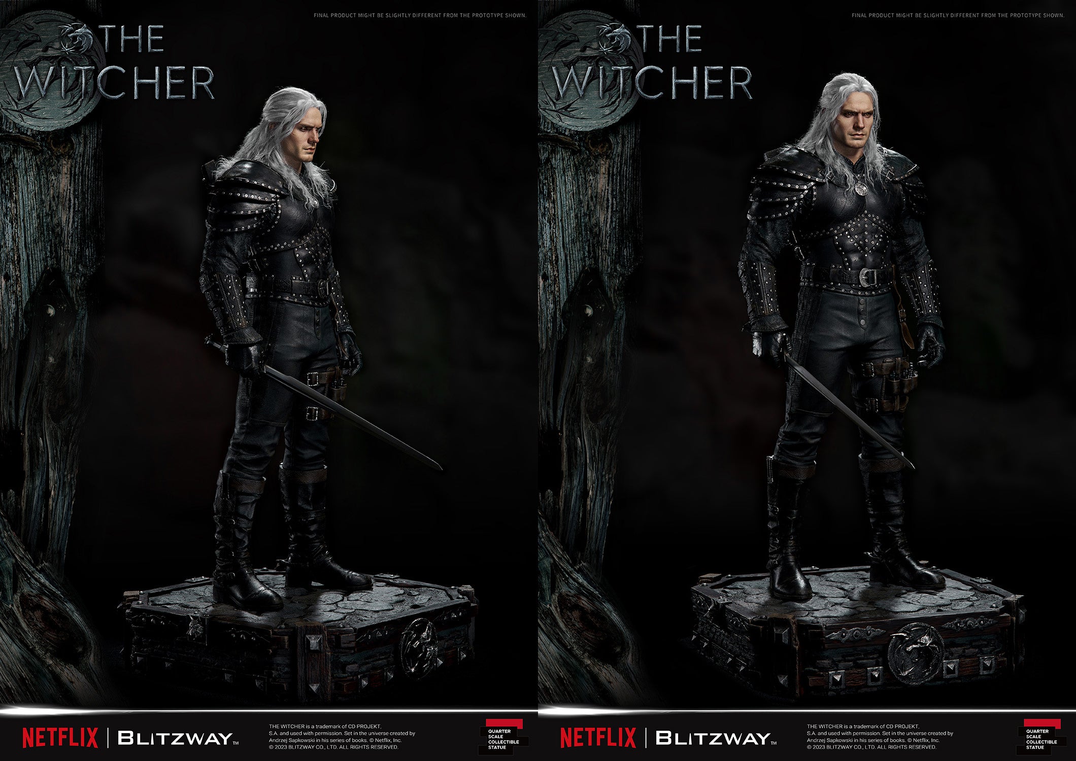 Blitzway 1/4 Scale Statue The Witcher 'Geralt of Rivia' "The Witcher"