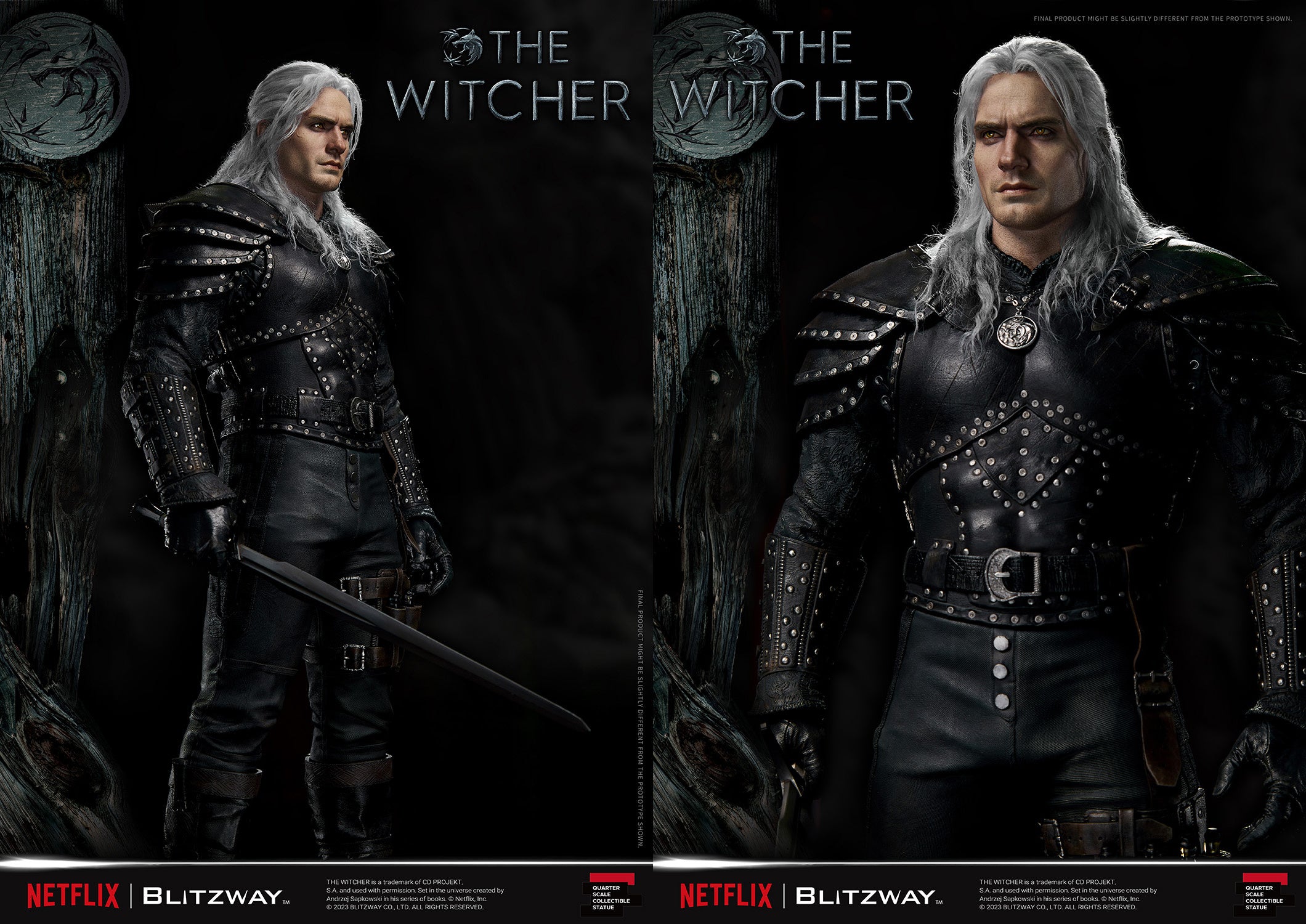 Blitzway 1/4 Scale Statue The Witcher 'Geralt of Rivia' "The Witcher"