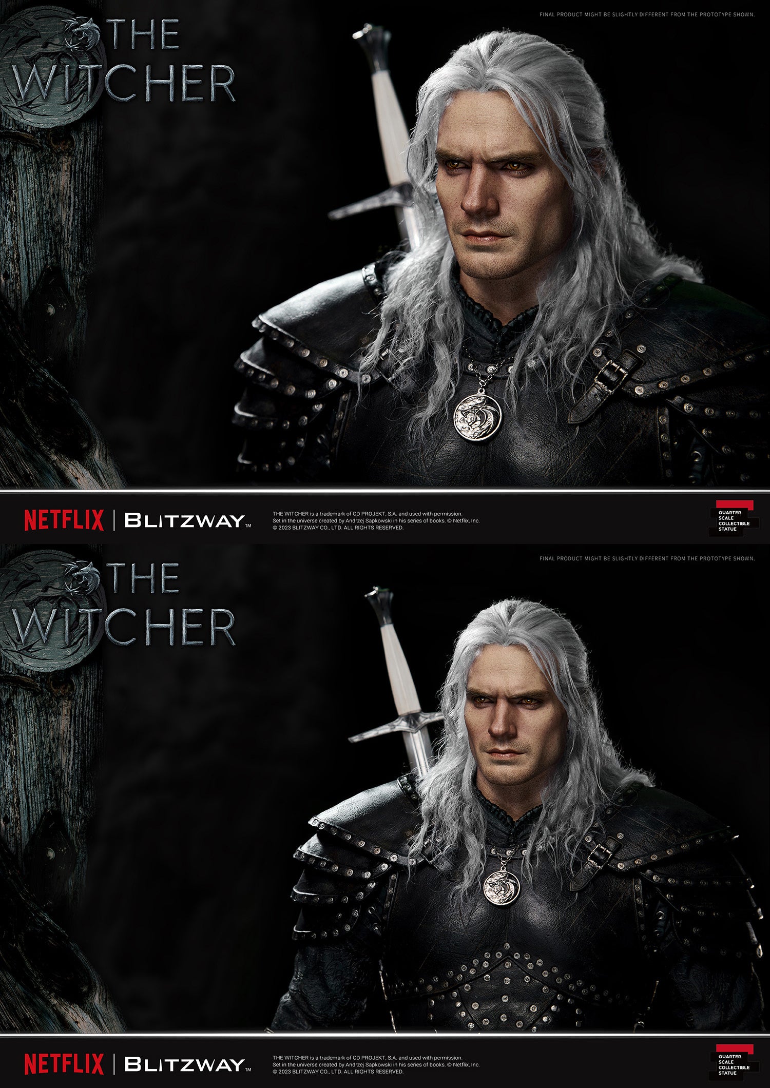 Blitzway 1/4 Scale Statue The Witcher 'Geralt of Rivia' "The Witcher"