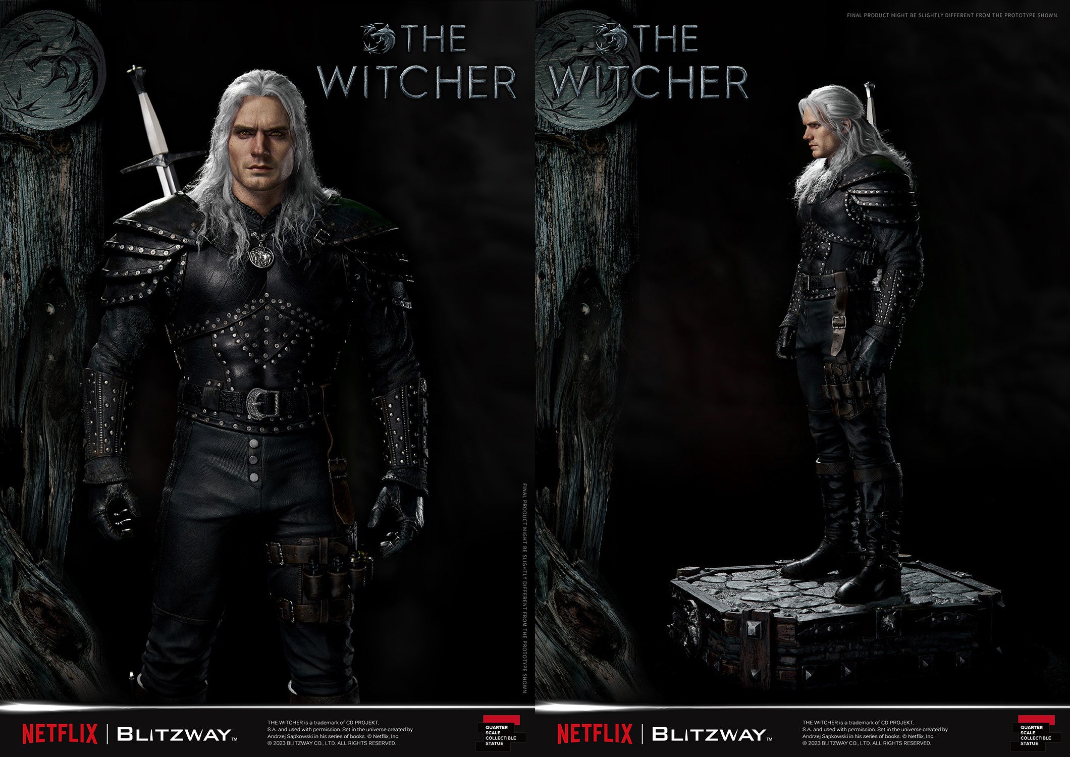 Blitzway 1/4 Scale Statue The Witcher 'Geralt of Rivia' "The Witcher"