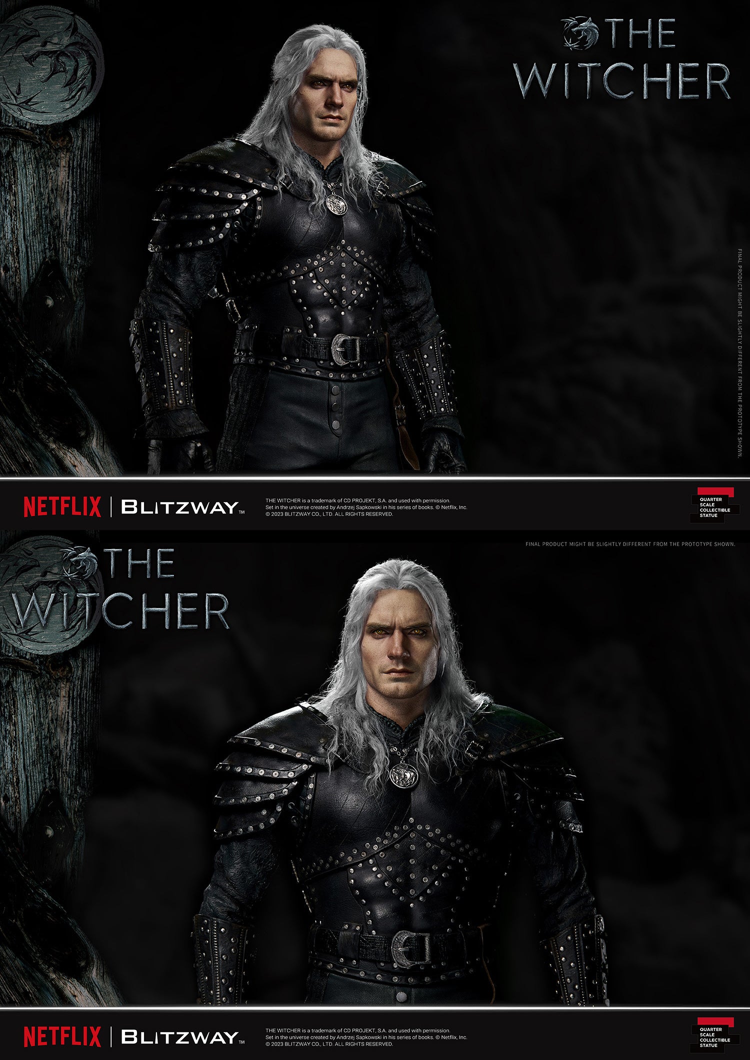 Blitzway 1/4 Scale Statue The Witcher 'Geralt of Rivia' "The Witcher"