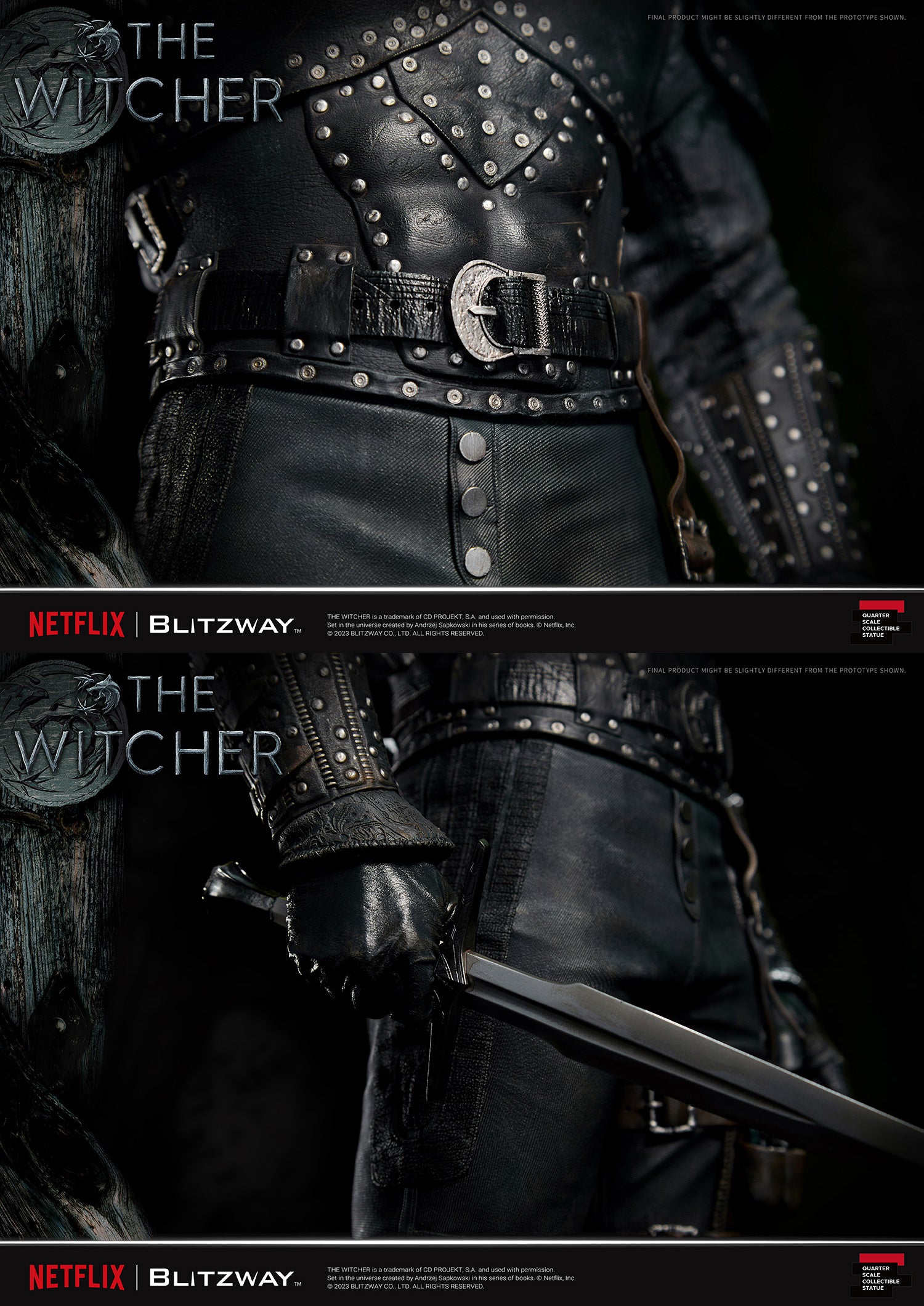 Blitzway 1/4 Scale Statue The Witcher 'Geralt of Rivia' "The Witcher"