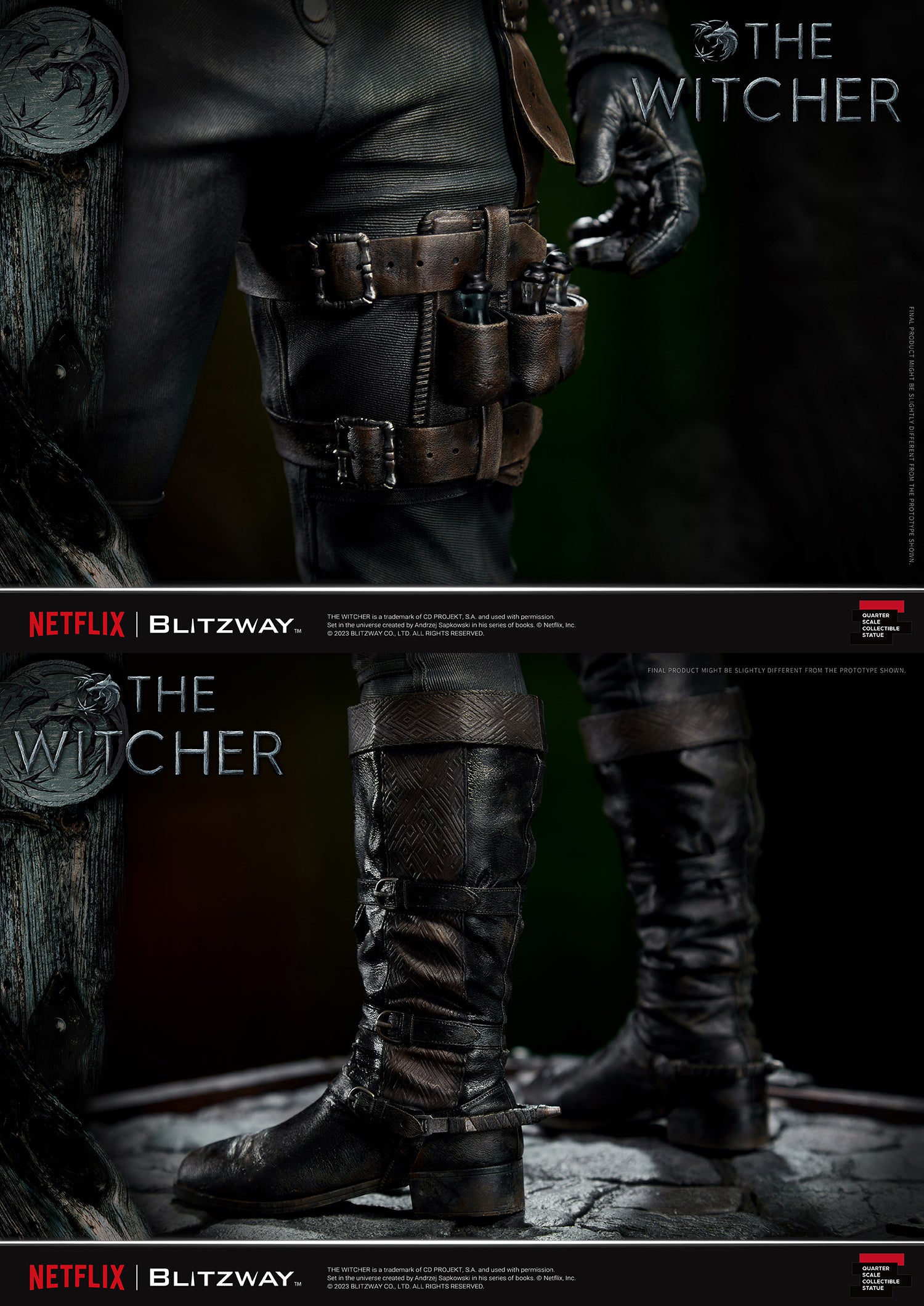 Blitzway 1/4 Scale Statue The Witcher 'Geralt of Rivia' "The Witcher"