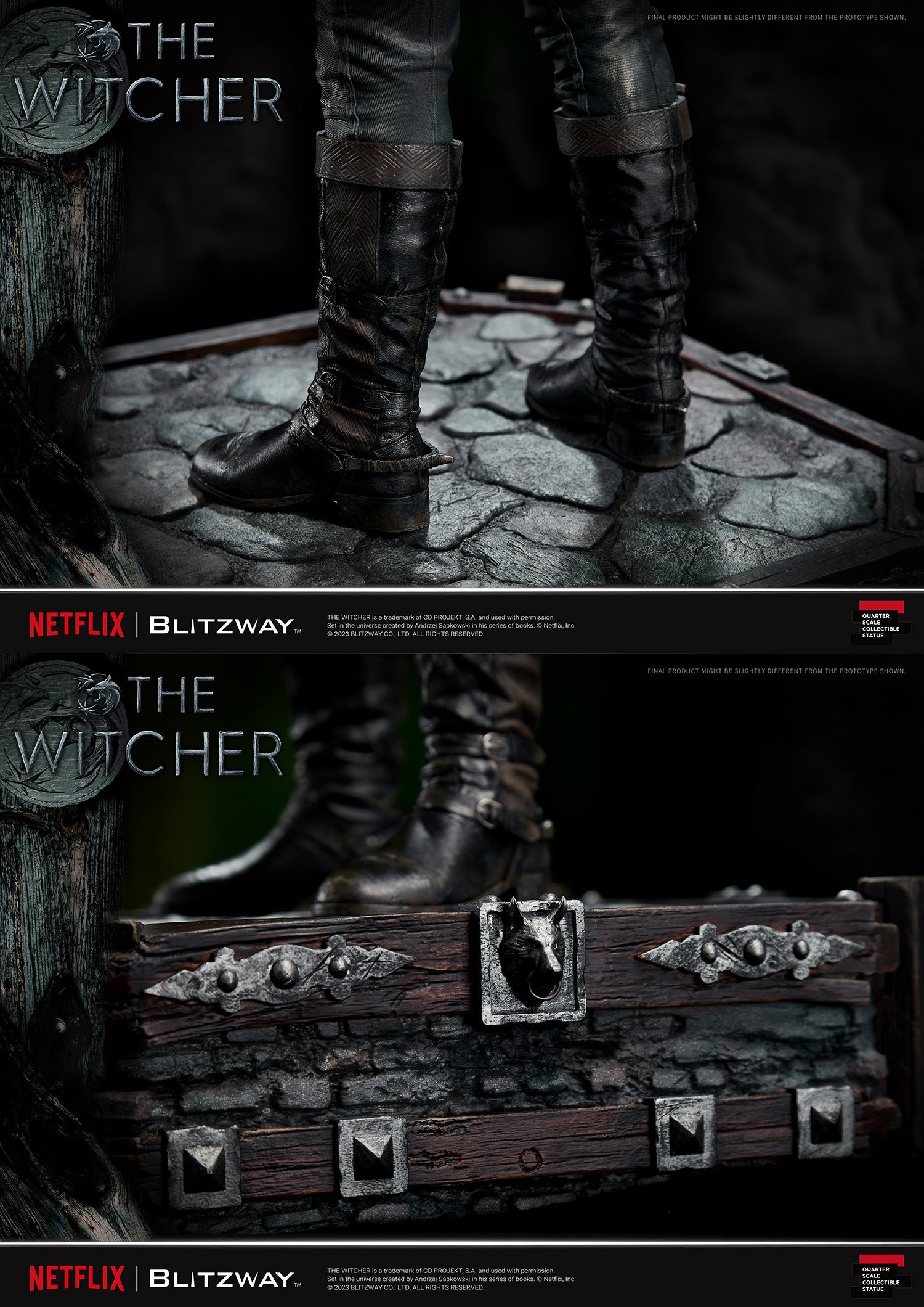 Blitzway 1/4 Scale Statue The Witcher 'Geralt of Rivia' "The Witcher"