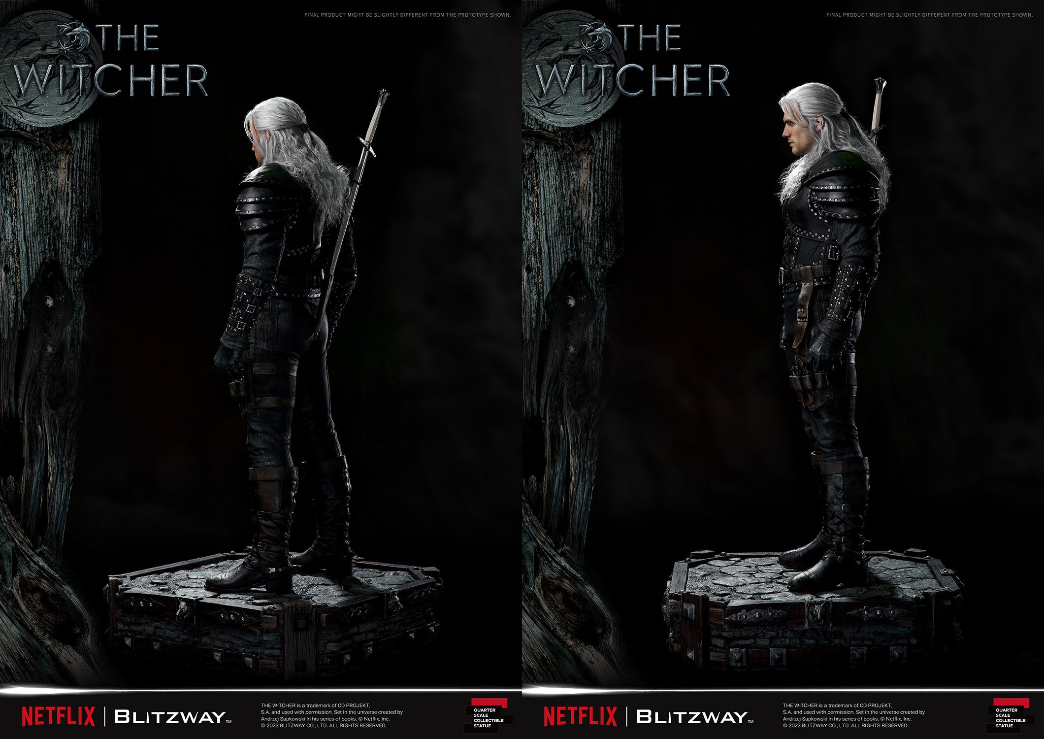 Blitzway 1/4 Scale Statue The Witcher 'Geralt of Rivia' "The Witcher"