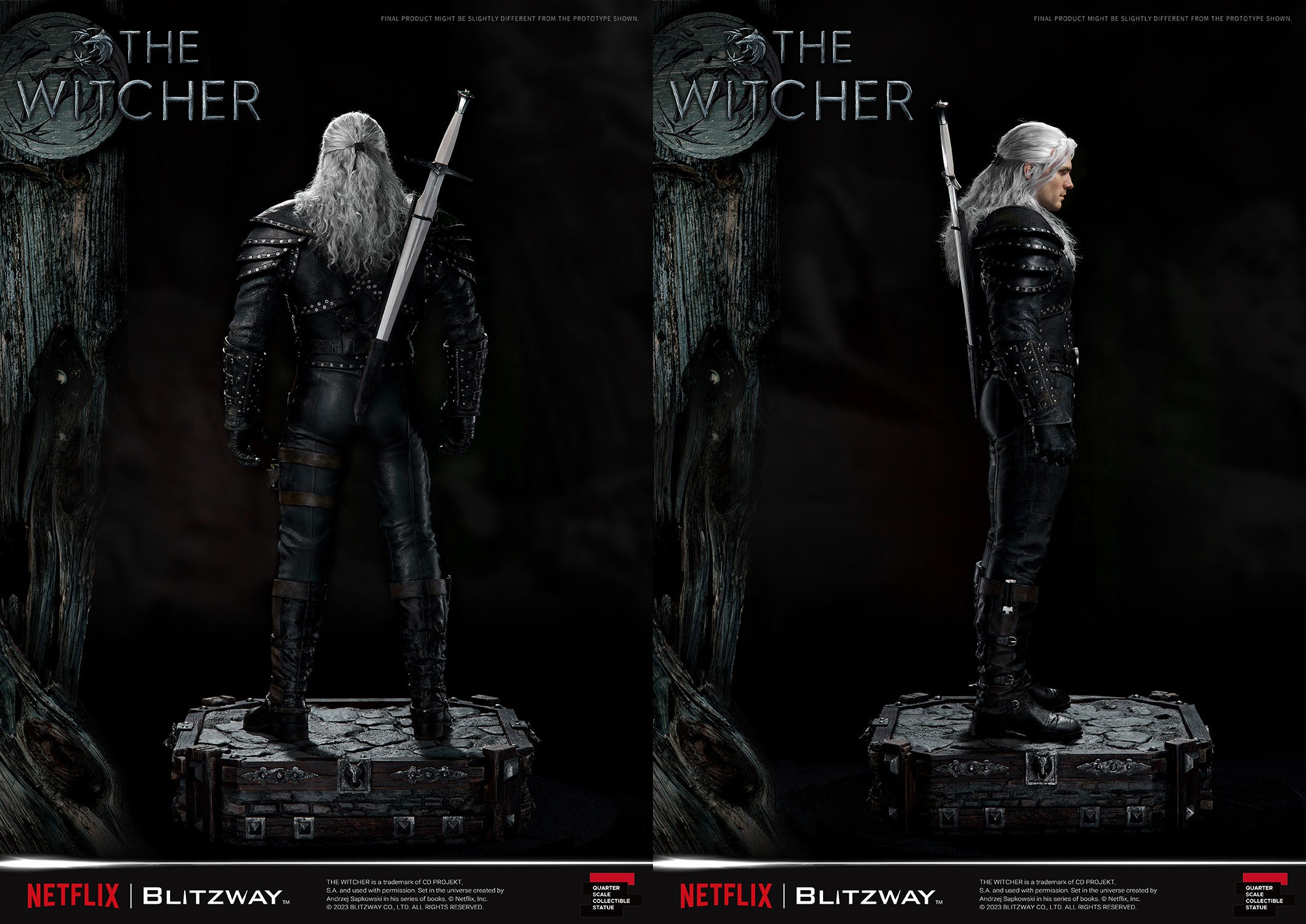 Blitzway 1/4 Scale Statue The Witcher 'Geralt of Rivia' "The Witcher"